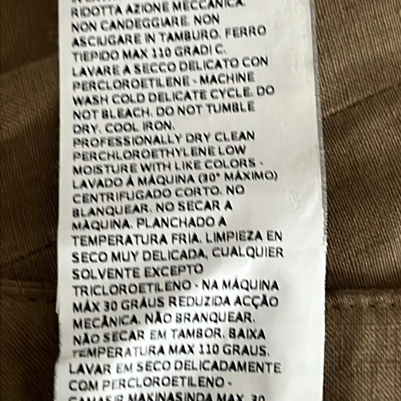 Max Mara 100% Linen Wide Leg Side Zip Trouser Pants in Camel - Size 8 - Picture 8 of 11